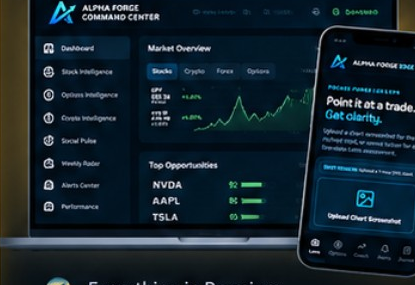 Alpha Forge Command Center and Edge app preview